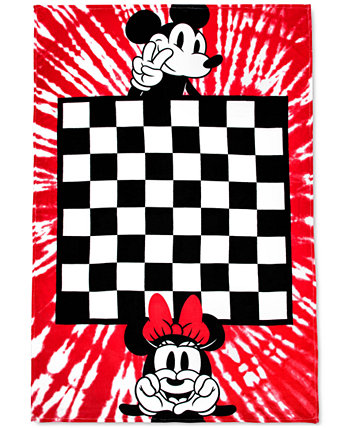 Одеяло Mickey vs Minnie Checkers с игровыми фигурками Mickey Mouse