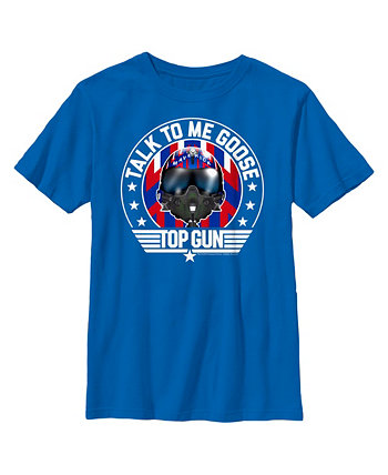 Boy's Top Gun Maverick Talk to Me Goose  Child T-Shirt Paramount Pictures