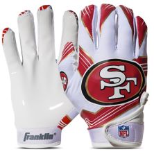 Franklin Sports San Francisco 49ERS Молодежные футбольные перчатки НФЛ Franklin Sports