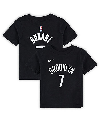 Черная футболка с именем и номером Кевина Дюранта для мальчиков и девочек «Бруклин Нетс» Nike