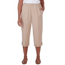 Petite Alfred Dunner Sunset Pull-On Cuffed Capri Pants Alfred Dunner
