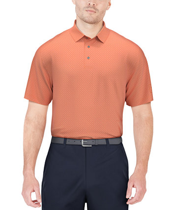 Men's Short Sleeve Geo Jacquard Performance Polo Shirt PGA TOUR
