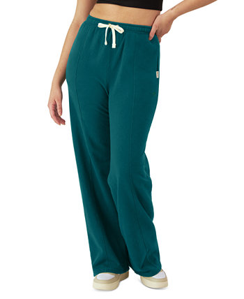 Women's Drawstring-Waist Wide-Leg Sweatpants Champion