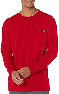 Dickies Men's Long Sleeve Heavyweight Crew Neck, English Red, XX-Large Dickies