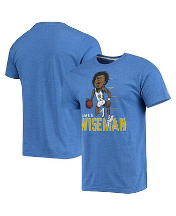 Men's James Wiseman Royal Golden State Warriors Player Tri-Blend T-shirt Homage