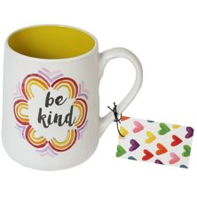 Enchante Accessories Speckle Yellow Rainbow &#34;Be Kind&#34; Кружка ENCHANTE