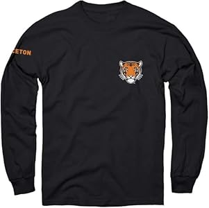 Ivysport Long Sleeve Cotton Adult T-Shirt, School Mascot Logo Ivysport