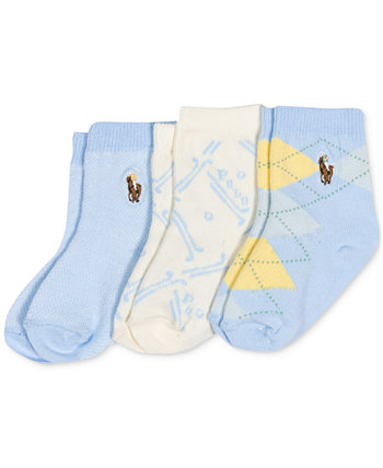 Носки Magnolia Grove для маленьких мальчиков, упаковка из 3 шт. Polo Ralph Lauren