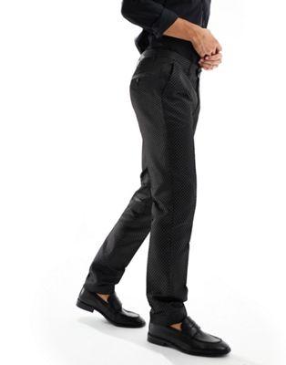 Черные узкие брюки с узором Devils Advocate Devils Advocate