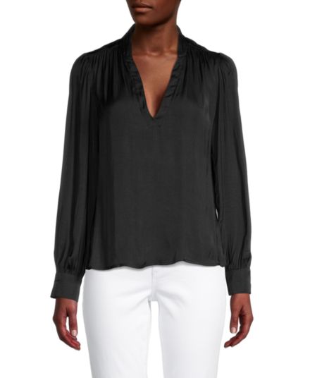 Ruched Satin Top Socialite
