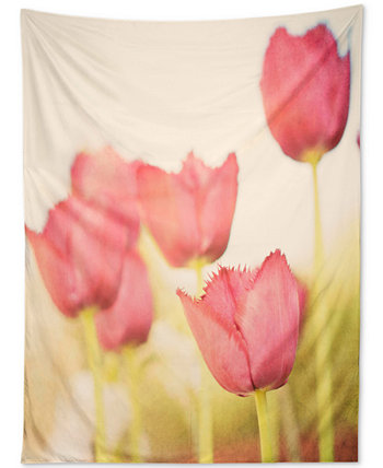 Гобелен Bree Madden Pink Tulips Deny Designs
