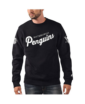 Мужской пуловер в клетку Black Ice Black Pittsburgh Penguins x NHL Starter