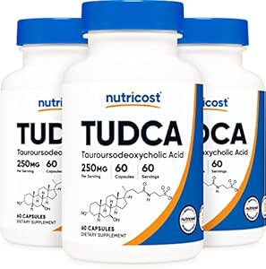 Nutricost Tudca 250mg, 60 Capsules (3 Bottles) Nutricost