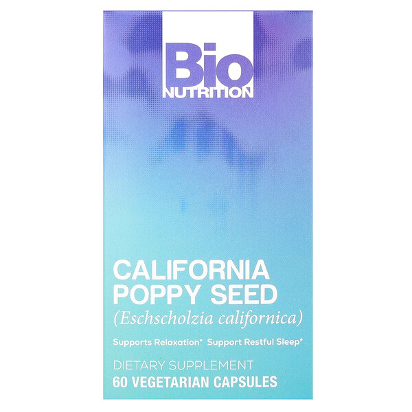 Калифорнийский мак - 60 вегетарианских капсул - Bio Nutrition Bio Nutrition