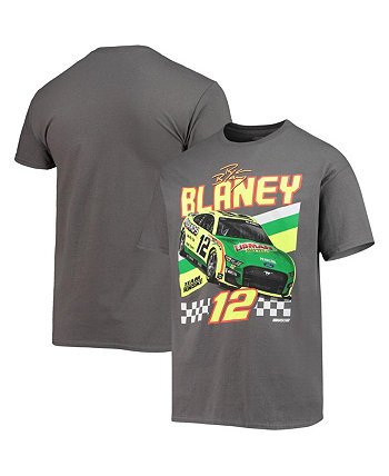 Мужская темно-серая футболка Ryan Blaney Front Runner Team Penske