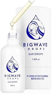 Fast-Acting Ear Drops (Капли) Preferred by Professional Athletes for Ear Discomfort, Ear Infections, Swimmer’s Ear, Clogged Ears, Wax Removal, and Itchy Ears BigWave Drops