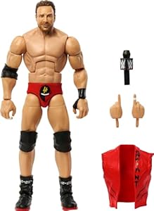 Mattel WWE Elite Action Figure & Accessories, 6-inch Collectible Brock Lesnar with 25 Articulation Points, Life-Like Look & Swappable Hands Mattel