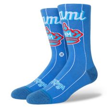 Men's Stance Blue Miami Marlins 2021 City Connect Crew Socks Unbranded