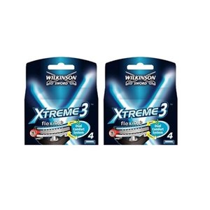 Wilkinson Sword Xtreme3, 4 Count Refill Razor Blades (Pack of 2) Wilkinson Sword