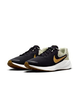 Мужские кроссовки для бега Nike Running Revolution 7 в черно-золотых тонах Nike