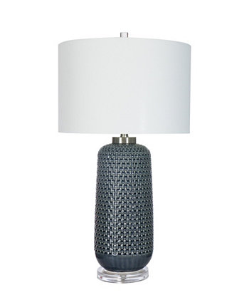 Стеклянная настольная лампа 30,5 дюйма с дизайнерским абажуром FANGIO LIGHTING