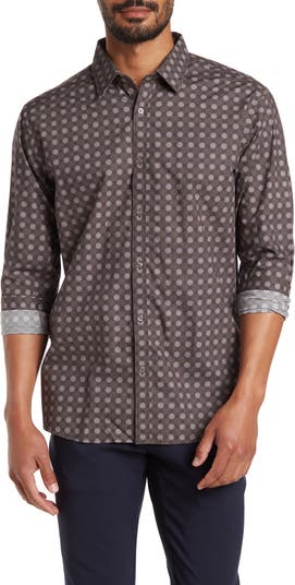 Классическая рубашка с цветочным принтом в горошек на пуговицах спереди STITCH NOTE