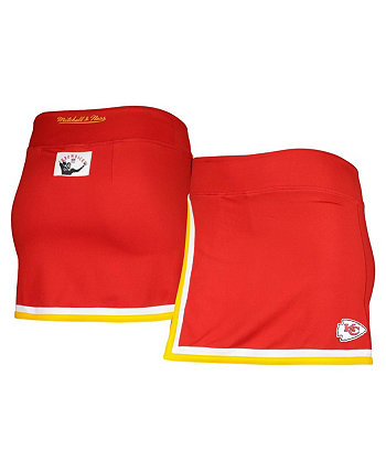 Женская красная юбка Kansas City Chiefs Mitchell & Ness