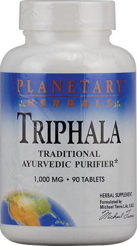 Planetary Herbals Triphala — 1000 мг — 90 таблеток Planetary Herbals