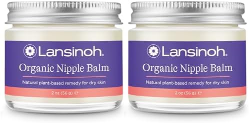 Lansinoh Organic Nipple Balm, Breastfeeding Essentials, 2 Ounces Lansinoh