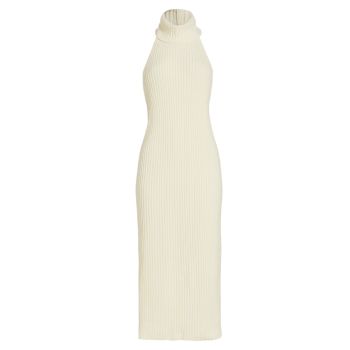 Шерстяное платье-свитер Estelle с лямкой на шее Piece of White