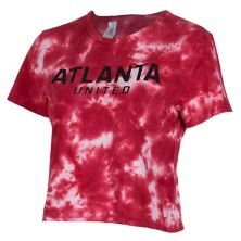 Женская укороченная футболка с надписью ZooZatz Red Atlanta United FC Tie-Dye Unbranded