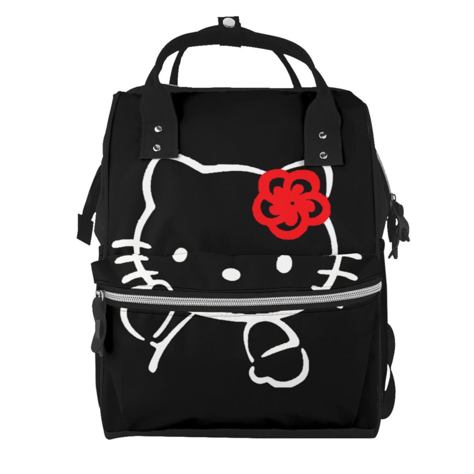 Hello Kitty Large Capacity Multi-pocket Diaper Bag Cute Cartoon Multifunctional Travel Mummy Backpack Generic