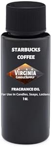 Starbux Coffee Type Fragrance Oil (Our Version of The Brand Name) (1 oz. Bottle) for Candle Making, Soap Making, Tart Making, Room Sprays, Lotions, Car Fresheners, Slime, Bath Bombs, Warmers…… Virginia Candle Supply