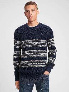Фактурный свитер с круглым вырезом реглан Gap Factory
