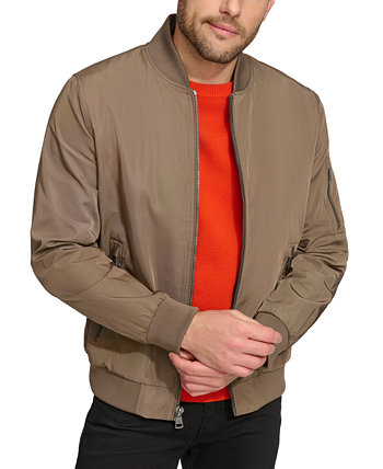 Men's Solid-Color Zipper Flight Jacket Calvin Klein