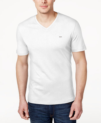 Мужская футболка из жидкого хлопка с V-образным вырезом Michael Kors
