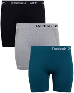 Женские трусики-шортики Reebok с длинными штанинами, 3 штуки, бесшовные (S-3X) Reebok