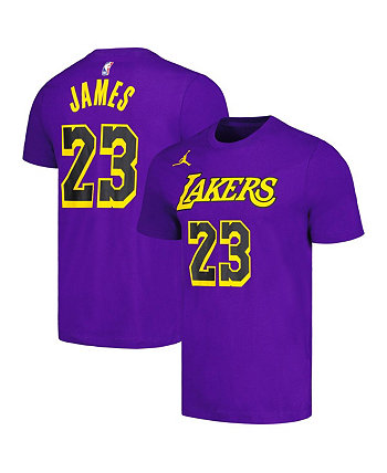 Мужская футболка LeBron James Purple Los Angeles Lakers 2022/23 Statement Edition от Jordan Jordan