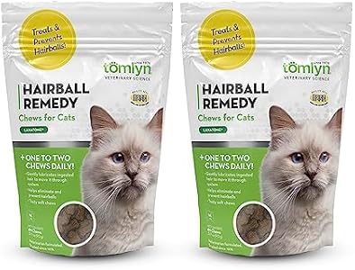 Tomlyn Laxatone Chicken-Flavor Hairball Remedy Chews for Cats and Kittens, 2-Pack TOMLYN