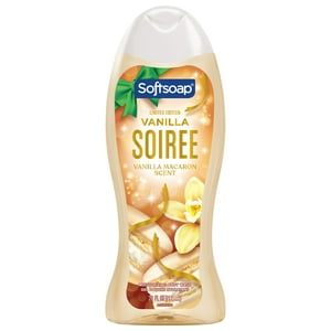 Softsoap Vanilla Soiree Limited Edition Moisturizing Body Wash, Vanilla Macaron Scent, 20 fl oz Bottle Softsoap