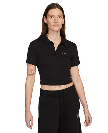 Women's Sportswear Essential Short-Sleeve Polo Top Nike