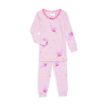 Baby's &amp; Little Girl's 2-Piece Rainbow Icecream Pajama Set Esme
