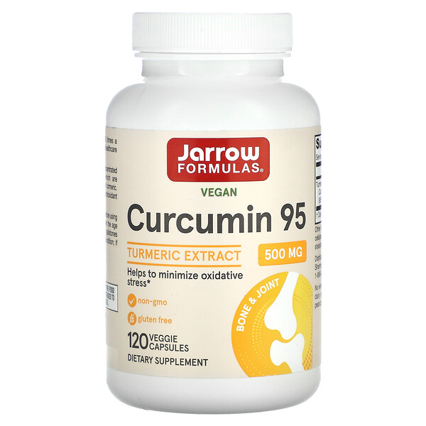 Куркумин 95, Экстракт Куркумы - 500 мг - 120 растительных капсул - Jarrow Formulas Jarrow Formulas
