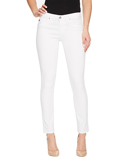 Леггинсы голеностопного сустава в белом AG Jeans