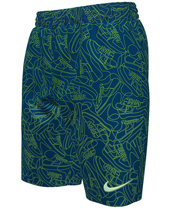Кроссовки для больших мальчиков, шорты для плавания волейболом 7 дюймов Nike