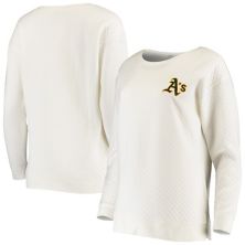Women's G-III 4Her by Carl Banks White Oakland Athletics Lunar Quilt Long Sleeve T-Shirt G-III