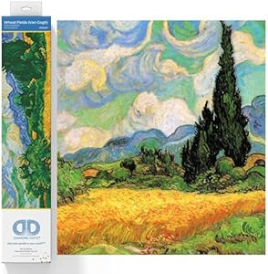 DIAMOND DOTZ Cypresses (Apres Van Gogh) Diamond Painting Kits for Adults - Diamond Art Kits a Relaxing Creative Craft Kit with Dotz Gems Diamond Dotz