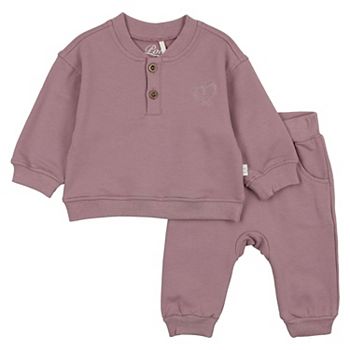 Henley Sweatsuit - Little Girls Pouf