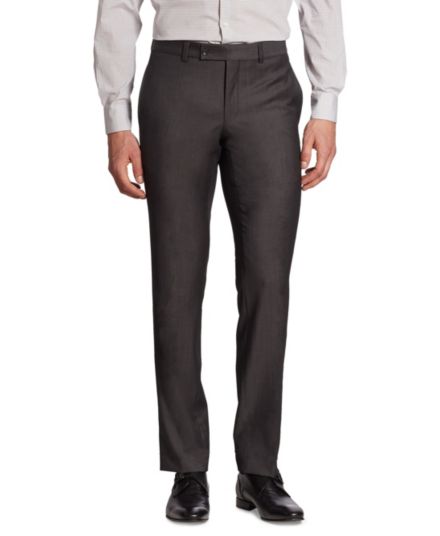 Базовые шерстяные брюки приталенного кроя Ford Saks Fifth Avenue