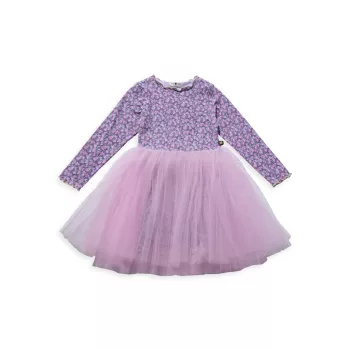 Маленькая девочка и усилитель; Платье-пачка с цветочным узором для девочек Petite Hailey